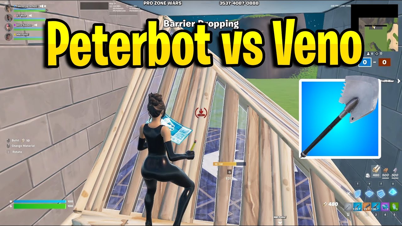 Peterbot vs Veno in 4v4 Zone Wars