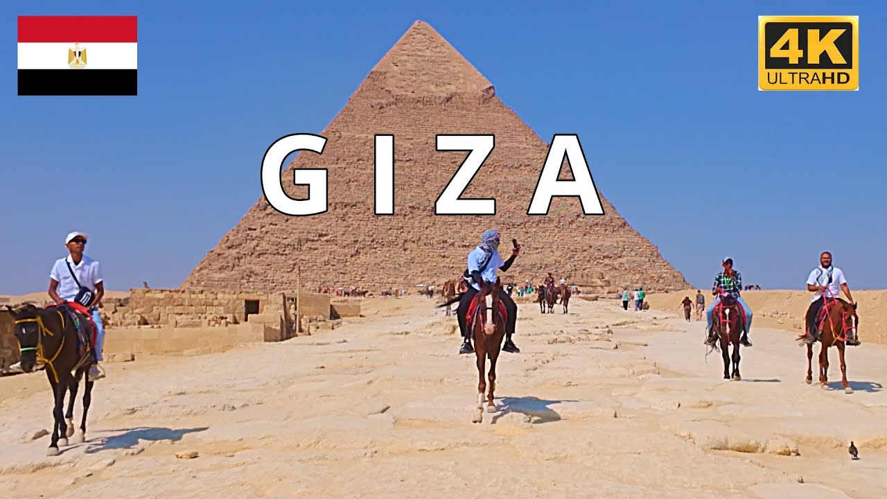 Giza, Egypt – Pyramids Walking Tour 4K | Great Pyramid, Sphinx & Giza Plateau Highlights