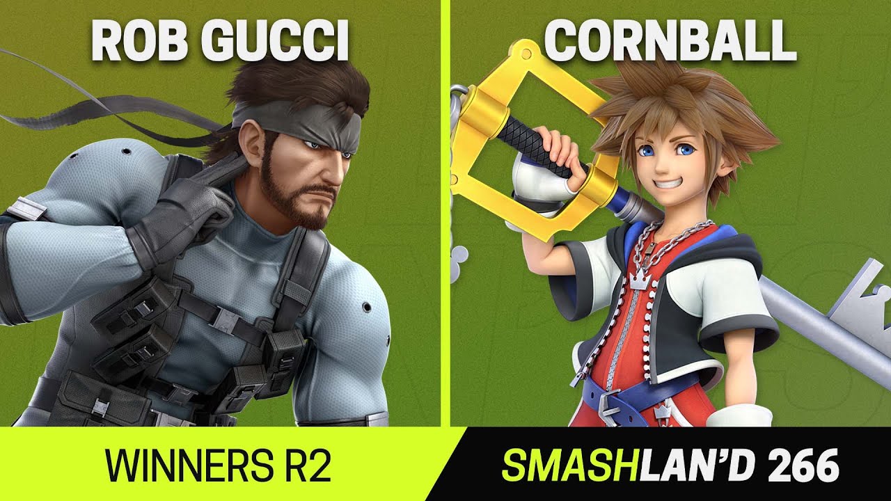 SmashLAN'd 266 Winners R2 - Rob Gucci (Snake) vs Cornball (Sora) - SSBU Tournament