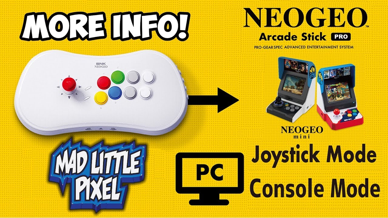 Console & JoyStick Mode? NEW Details SNK Neo Geo Pro Arcade Stick!
