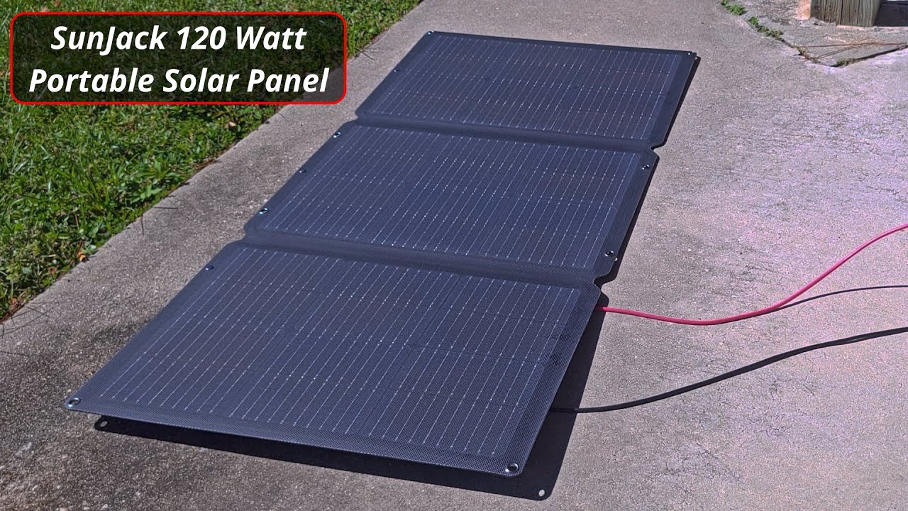 Off-Grid Power & Fast Charging Anywhere! - SunJack 120W Solar Panel &ndash; Real-World Performance Test