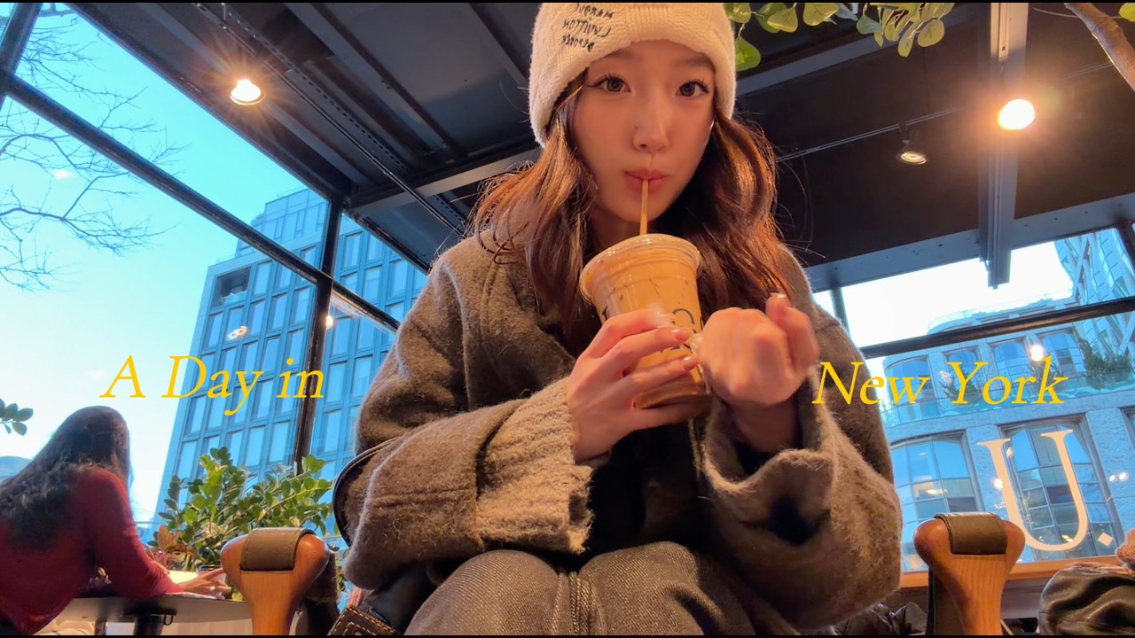 living alone in NYC ☕️ morning routine, fav coffee place in nyc, dinner & drinks with friend 🤍