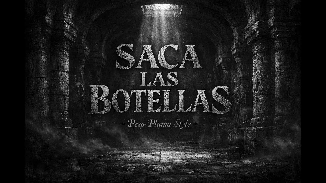 SACA LAS BOTELLAS - Peso Pluma Style (Lyric Video)