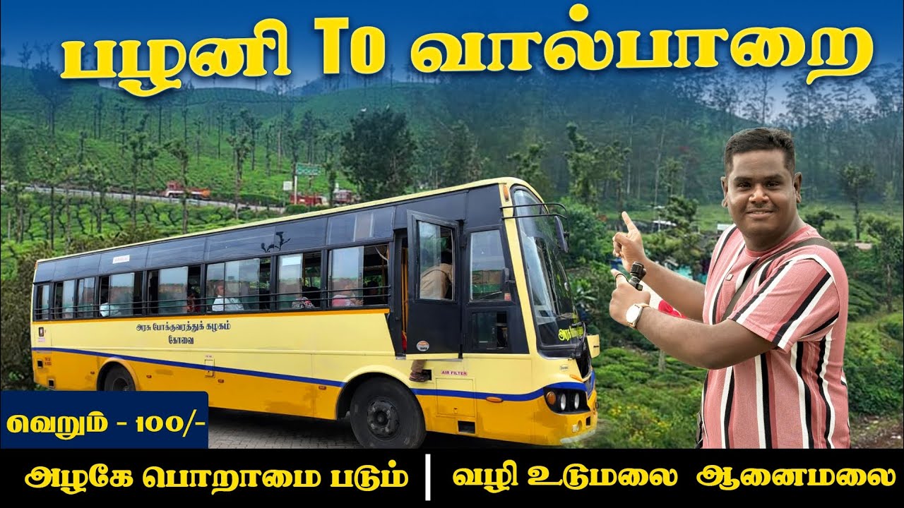 பழனி To வால்பாறை || வெறும் - 100 /-❓😱 ||  வழி - உடுமலை , ஆனைமலை TNSTC BUS || 🎇 DIWALI SPL VLOG 🎇 || 