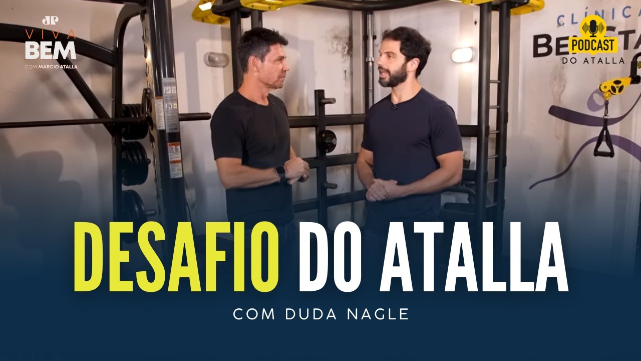 Desafio com Atalla: Duda Nagle &eacute; desafiado a fazer 100 flex&otilde;es e 50 barras | MARCIO ATALLA