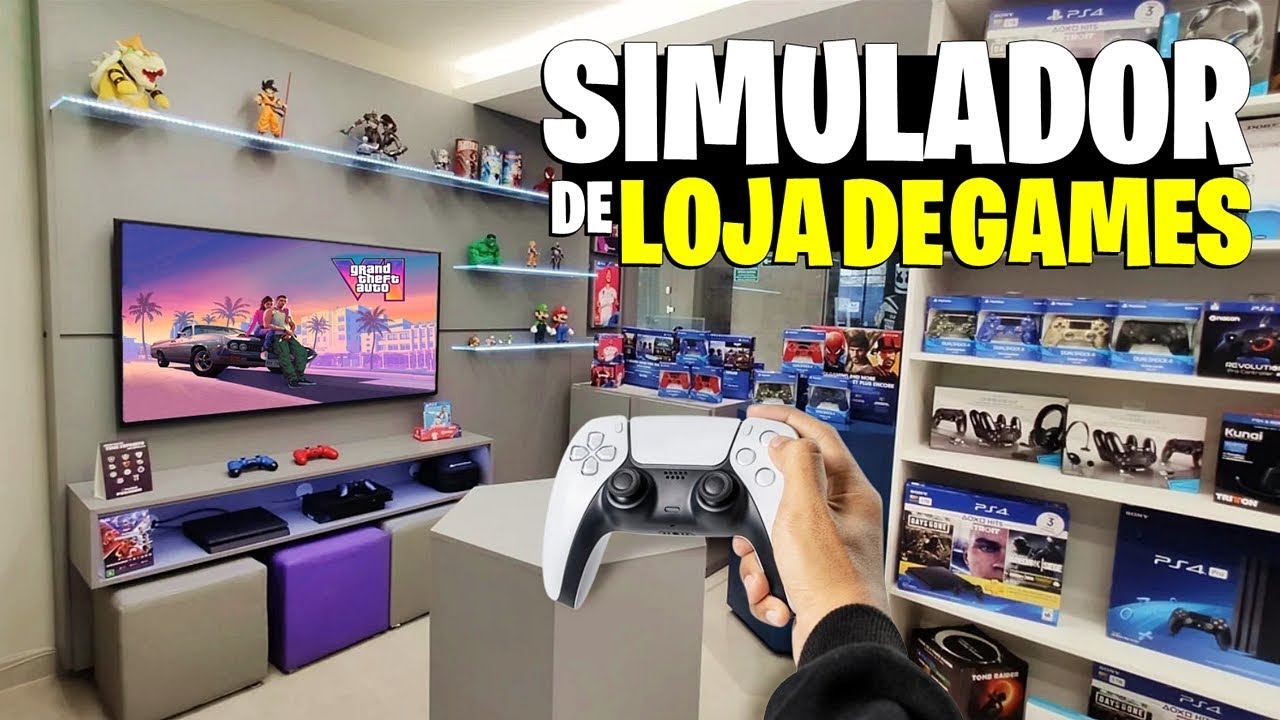VIREI DONO DE UMA LOJA de VÍDEO GAMES! | NOVO SIMULADOR de LOJA GAMER! BASTANTE INTERESSANTE!