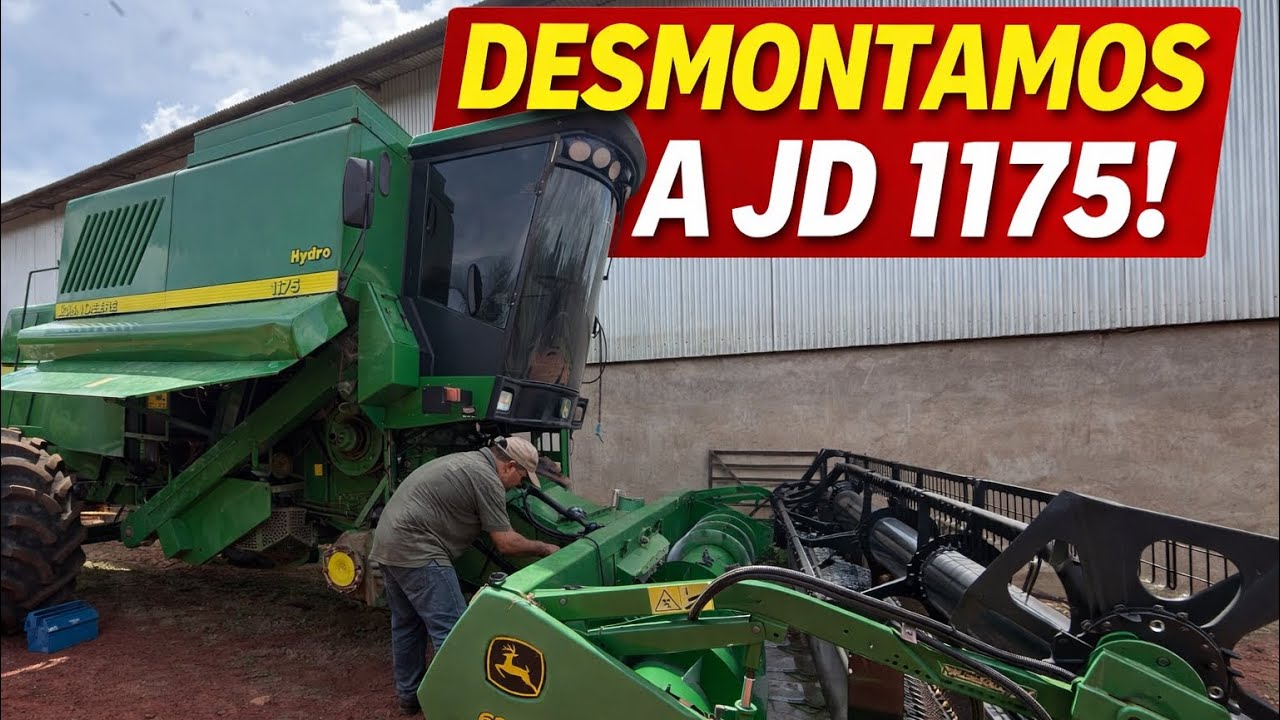 PROBLEMA NA JD 1175! DESMONTAMOS A POLIA DO CILINDRO