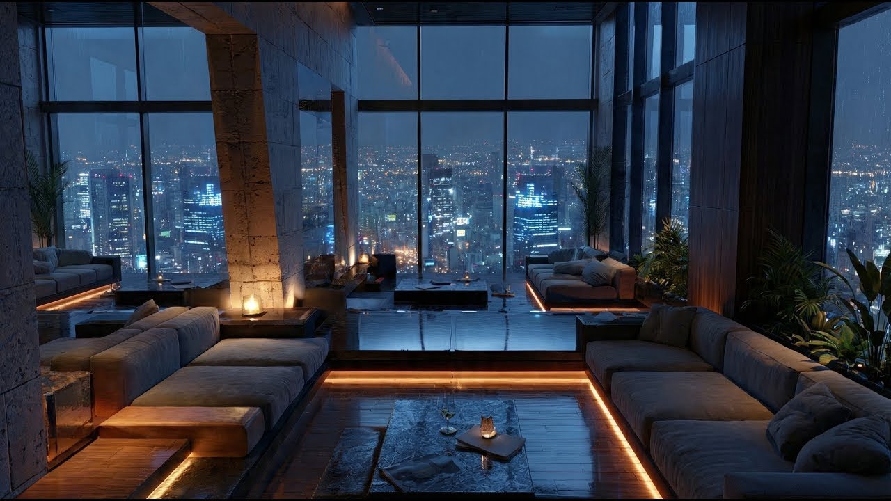 Ambient Jazz Lounge | Vertical Night Lines | Levels