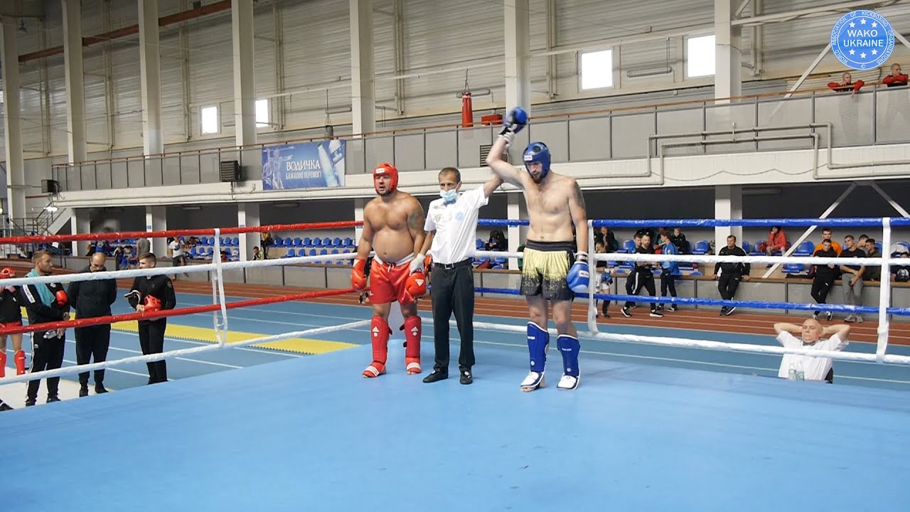 Кубок України з кікбоксингу WAKO. Лоу-кік, +91 кг. О. Берсенін - П. Лук'янов. Бахмут 2021