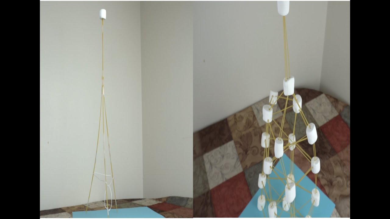 MARSHMALLOW AND SPAGHETTI TOWER  STEM CHALLENGE