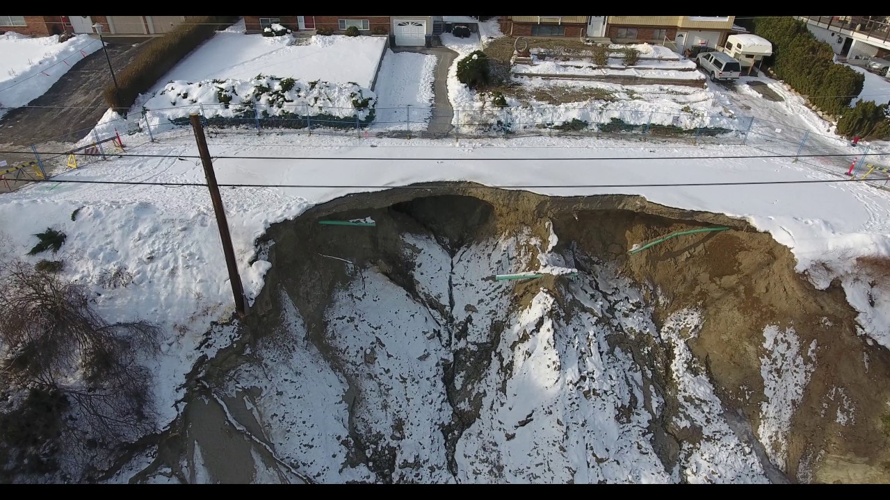 Urban Systems - Peachland Landslide - Drone footage