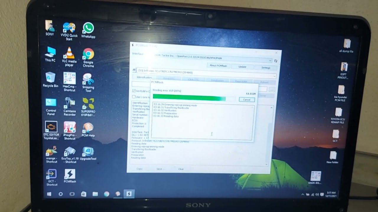 pcmflash sim2k-240 read and write  urdu