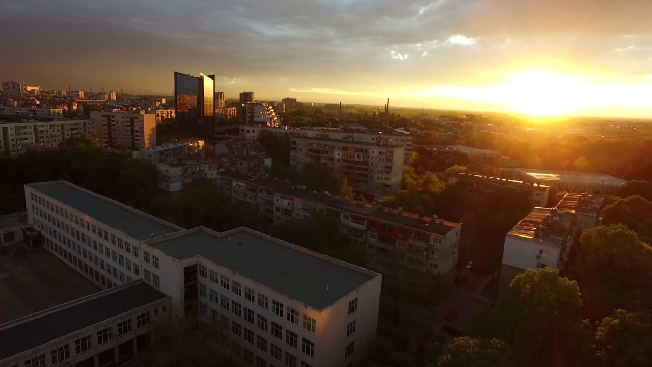 Karshiyaka District of Plovdiv City - Sunset Time HD
