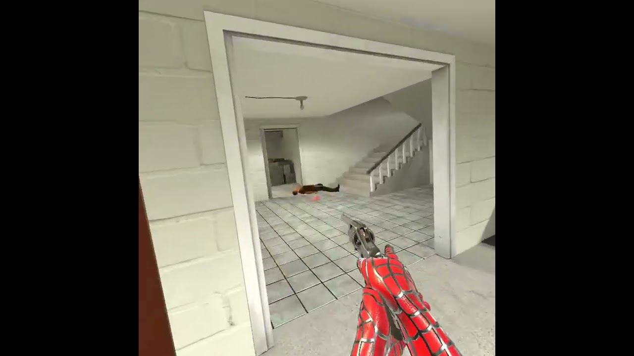 Clearing a house with a revolver?