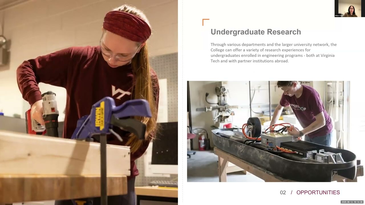 College of Engineering Virtual Information Session June 2025