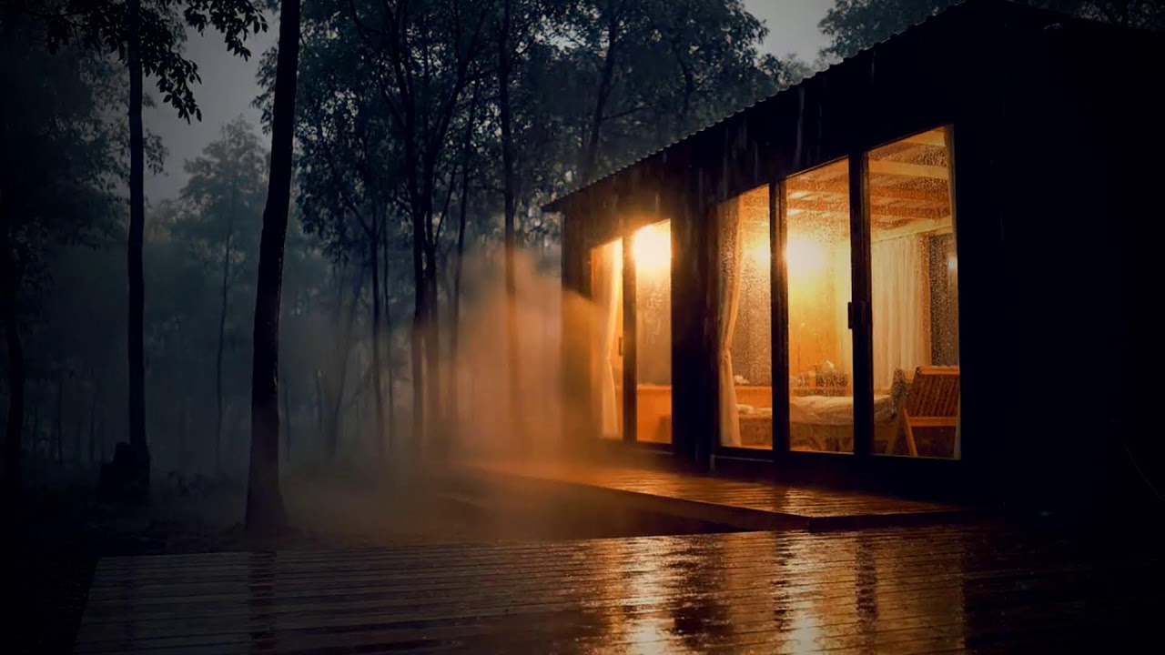 Relaxing Music for Night Stillness 🌃 Stress Reduction, Deep Sleep, Mental Silence, Rain Sound