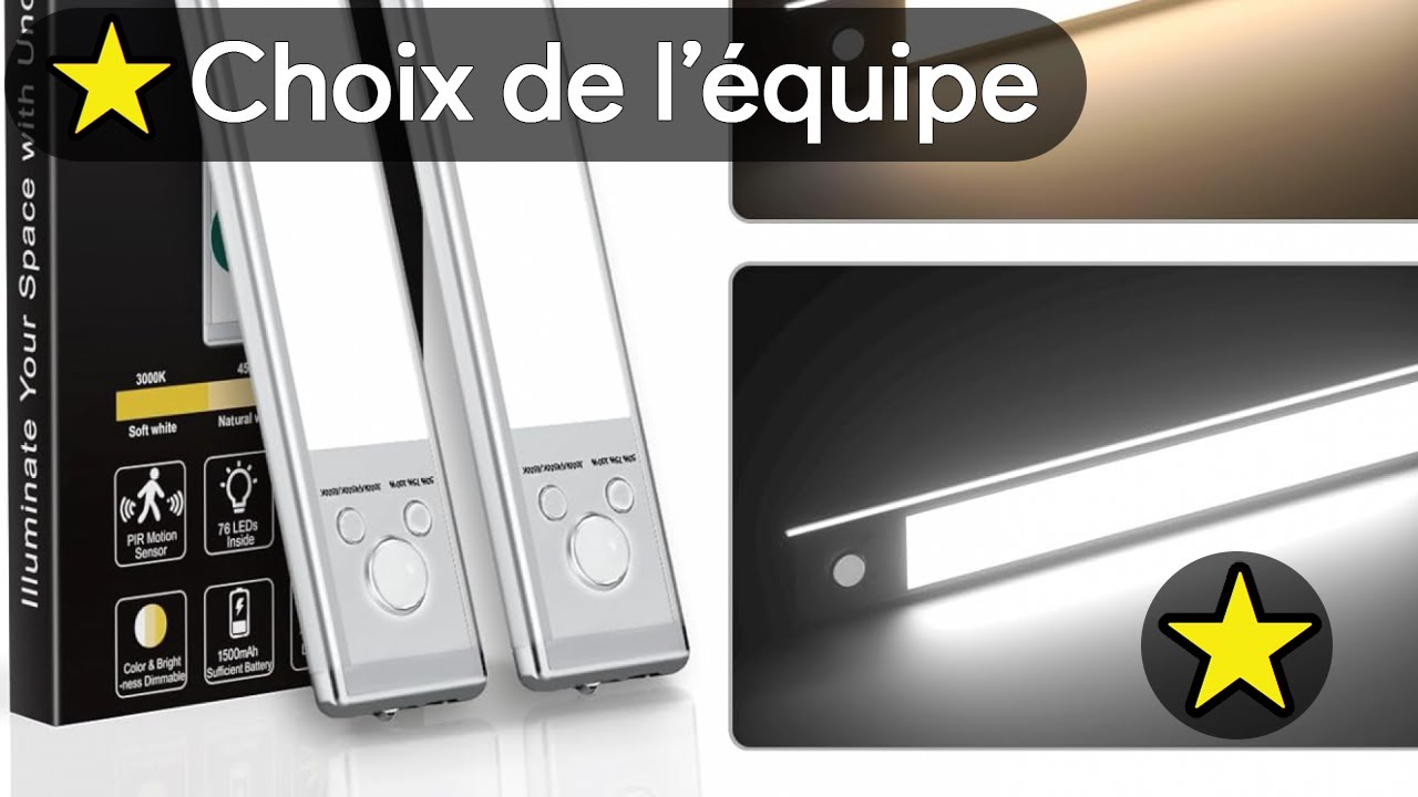 🏆 TOP 3 LAMPE DE PLACARD SANS FIL 2025 💡