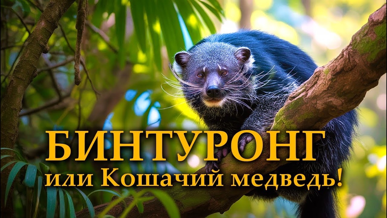 Бинтуронг или Кошачий медведь!