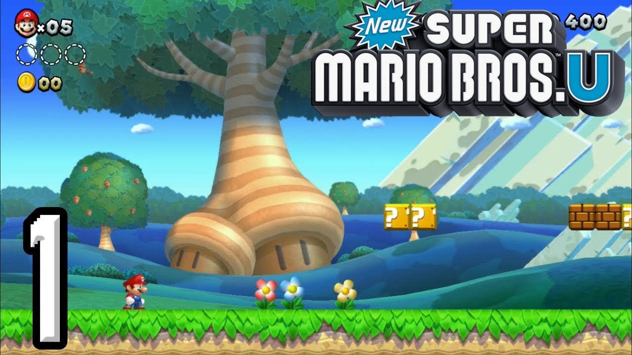 New Super Mario Bros. U - 1 - Plaine du grand chêne