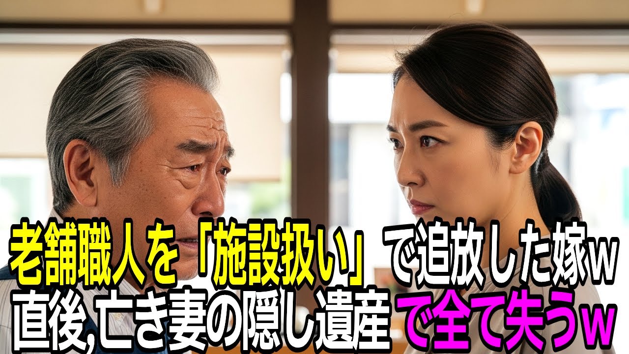 【実話】「施設じゃないから出て行け」妻の葬儀直後に職人を追い出した嫁→数日後、衝撃の遺言で息子夫婦が破滅