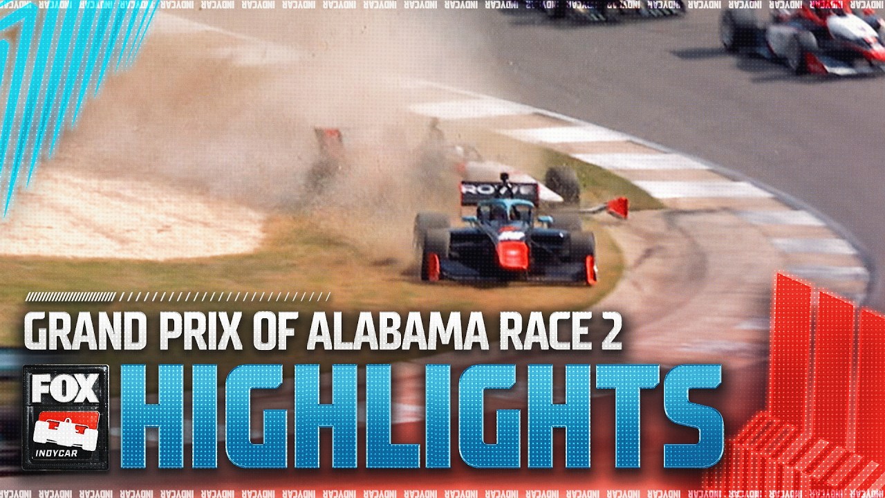 INDY NXT: Grand Prix of Alabama Race 2 Highlights 🏁 INDYCAR on FOX