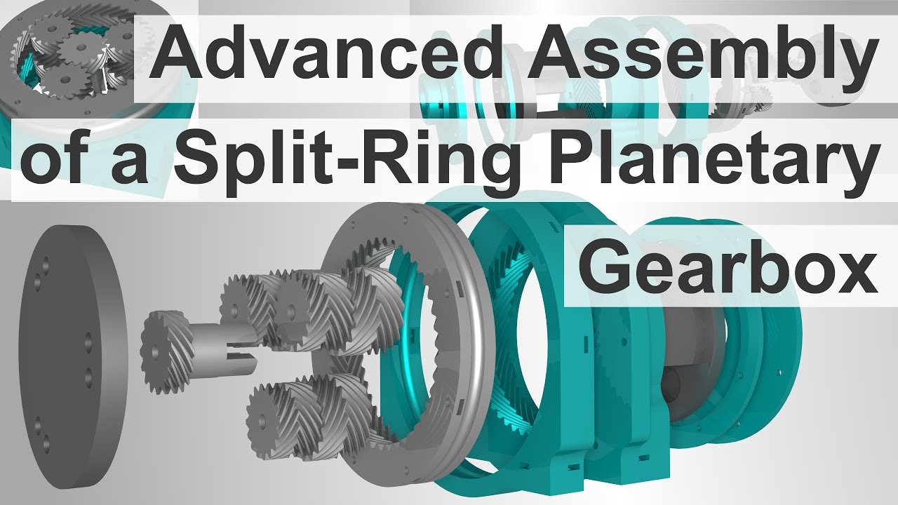 Advanced Assembly of a Split-Ring Planetary Gearbox