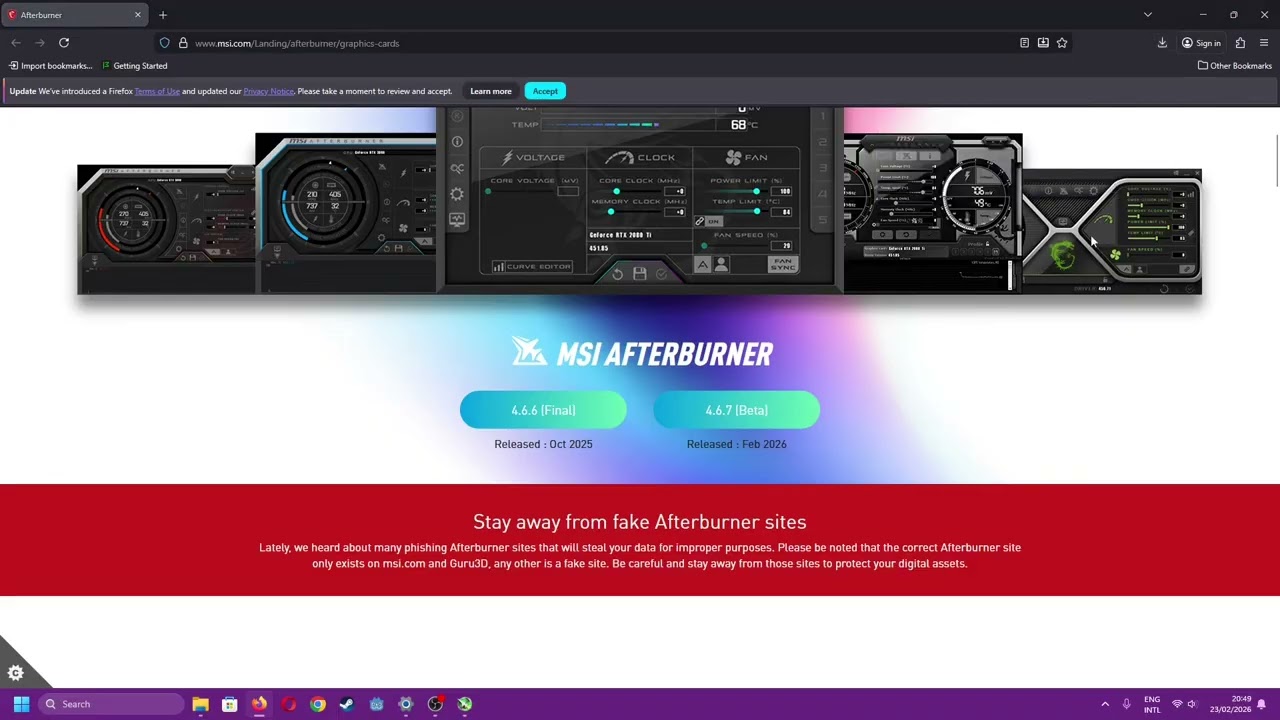 Cara Update MSI Afterburner 4.6.7 dan RivaTuner Statistics Server 7.3.7