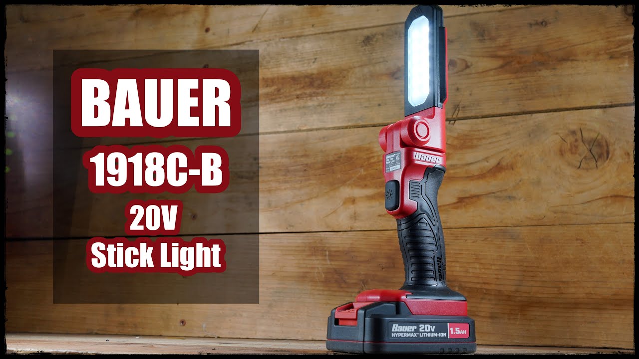 Обзор светодиодного фонаря BAUER 20V LED STICK LIGHT 1918C B