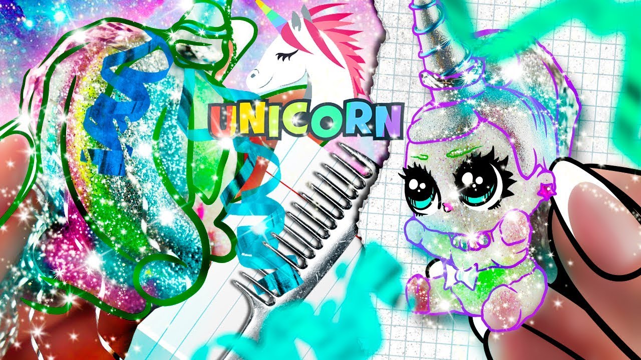 MAGIC UNICORN BABY 🦄 GLITTERY + SPARKLY CUSTOM LOL Surprise DOLL | DIY / TUTORIAL