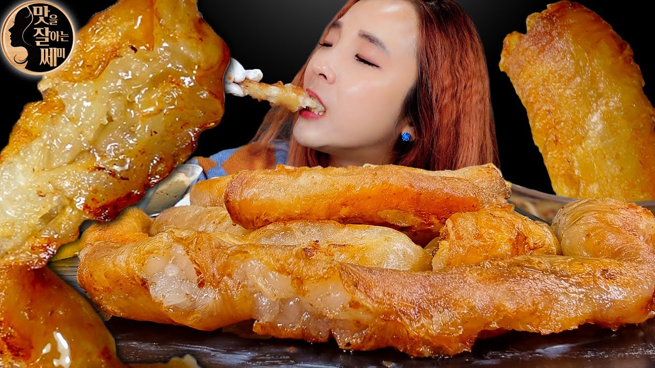 [Mukbang] 통대창!🤤겉바속촉 육즙팡팡 통대창 먹방!😋(feat.파채무침) Beef Grilled tripe Daechang ASMR | 쎄미