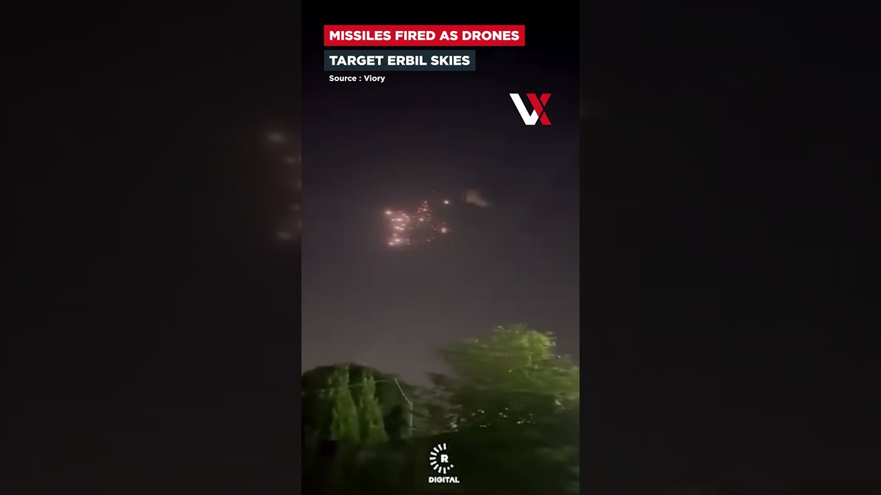 Missiles Over Erbil! Air Defences Intercept Drones Amid US-Iran Escalation | VERTEX
