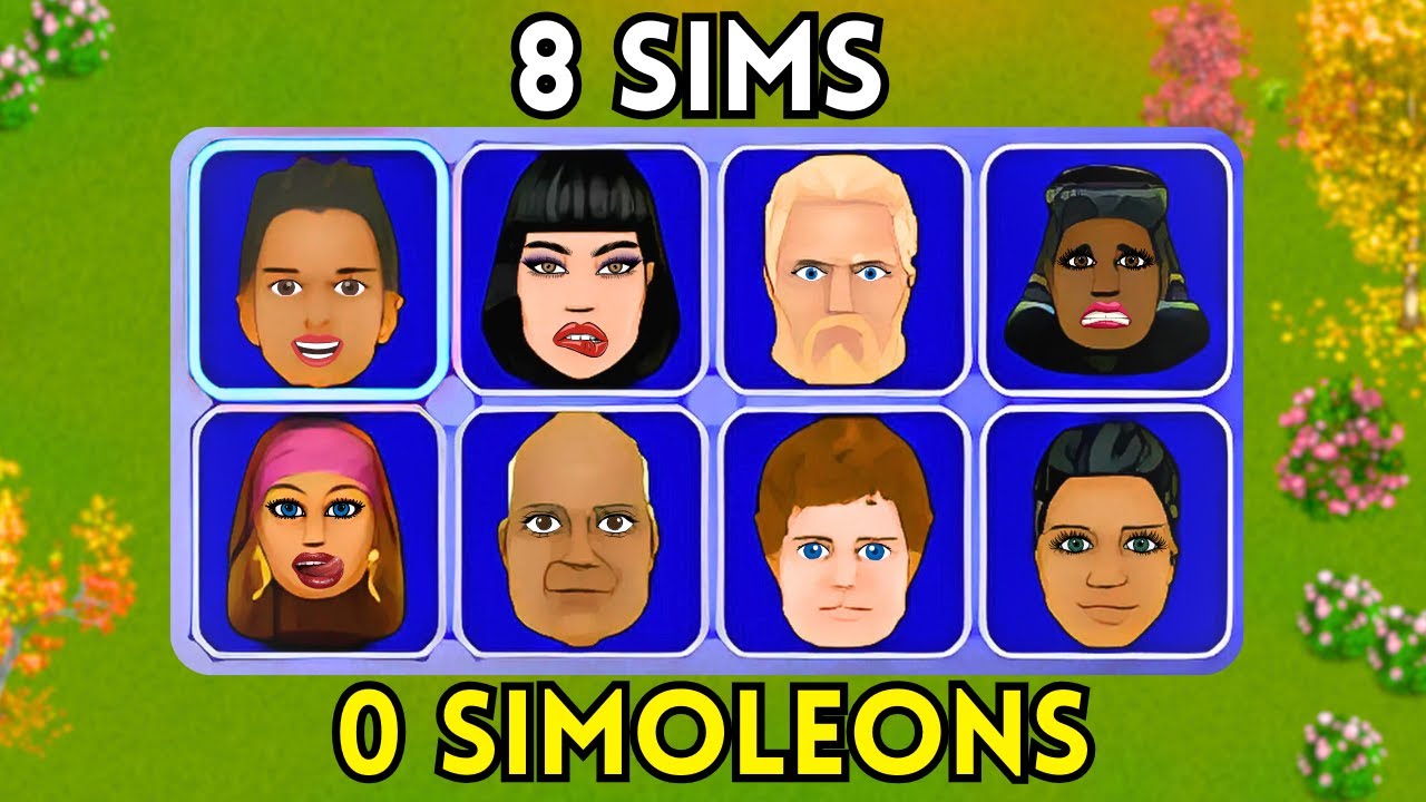 Forcing 8 broke sims to live together in The Sims 1