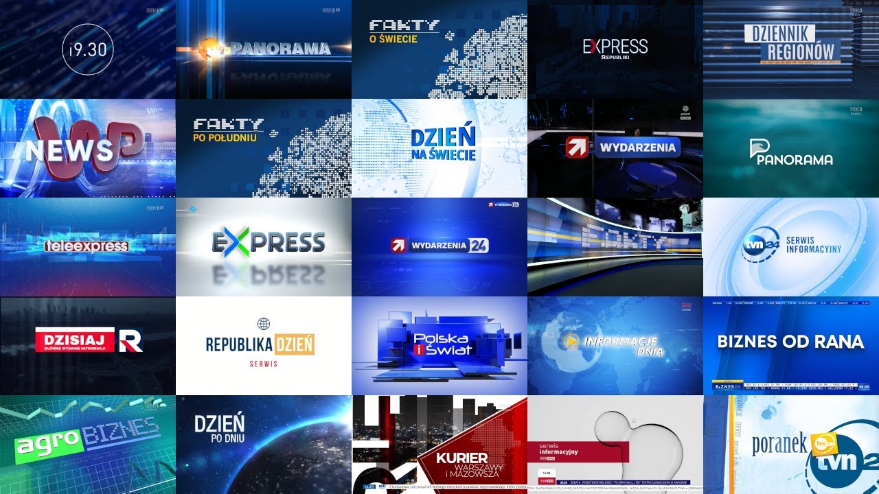 Polish TV news openings compilation - May/June 2024