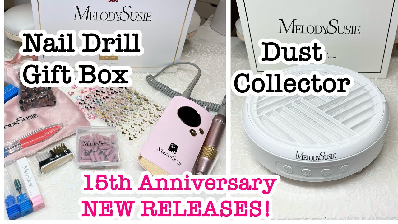 MELODYSUSIE NEW RELEASES‼️Nail DUST COLLECTOR REVIEW | NAIL DRILL GIFT BOX