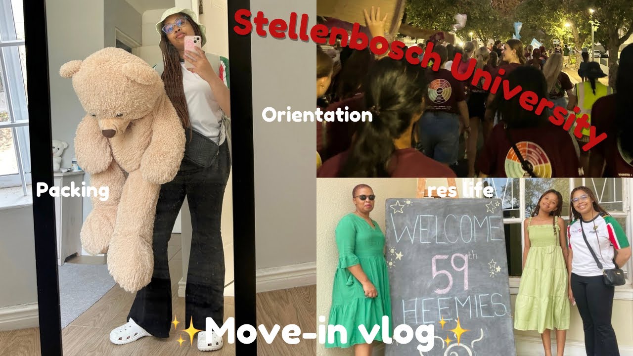 UNI MOVE IN VLOG & ORIENTATION | Stellenbosch university | South African Vlogger