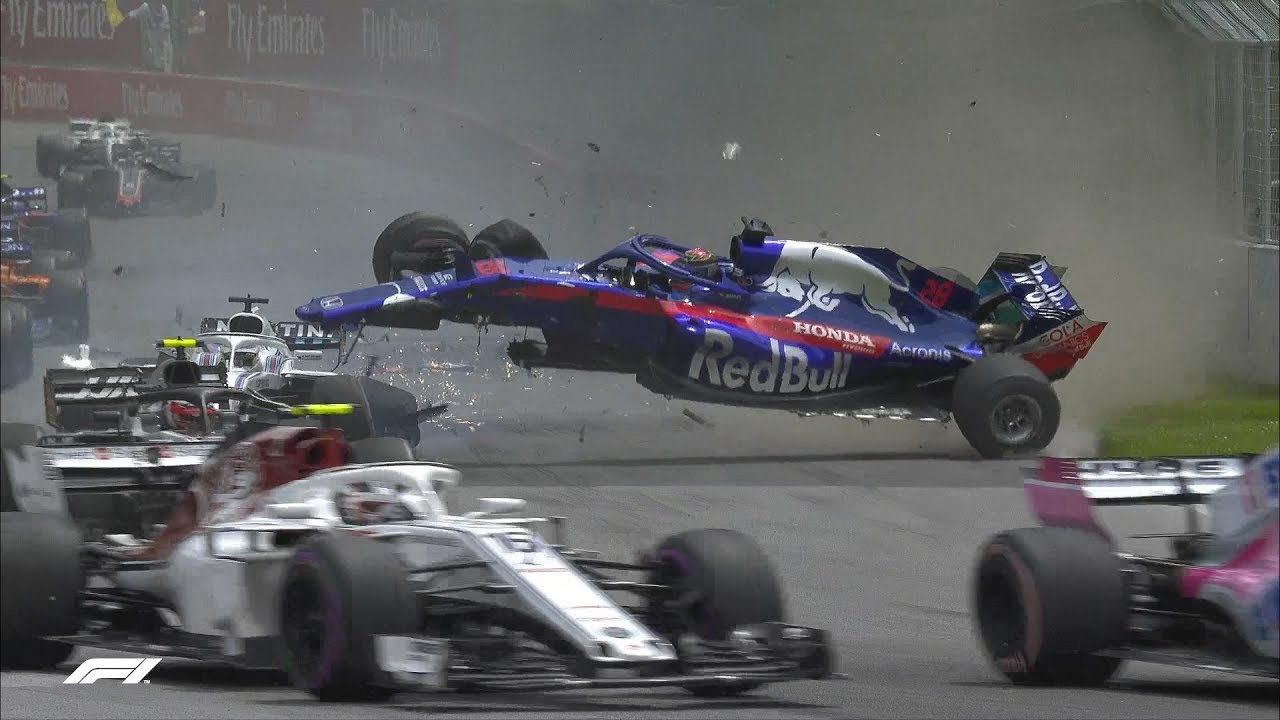 Hartley and Stroll's First Lap Smash | 2018 Canadian Grand Prix