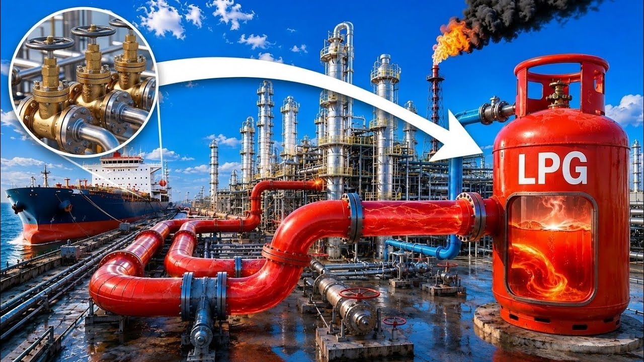 How LPG Gas Is Turned Into Liquid Inside the Cylinder | The Dangerous Process Behind LPG Production