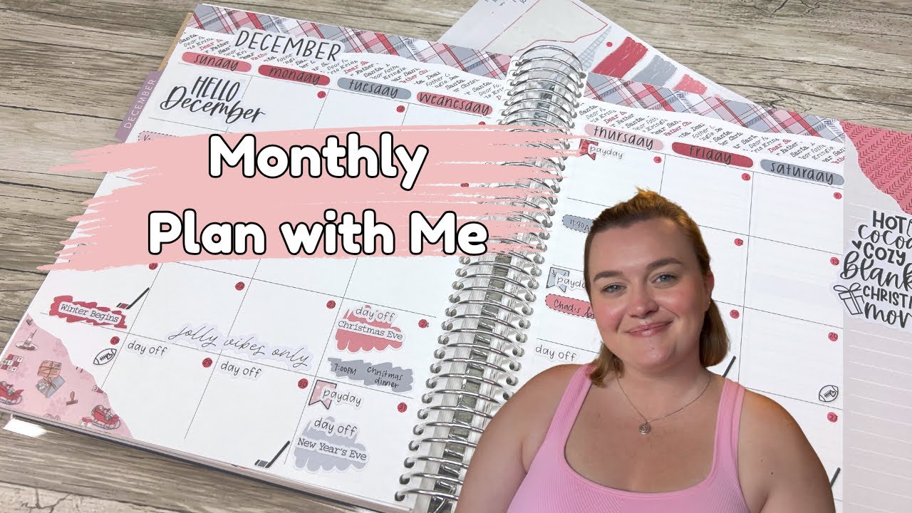 Планируйте вместе со мной // Эрин Кондрен LifePlanner // Ежемесячный декабрьский выпуск