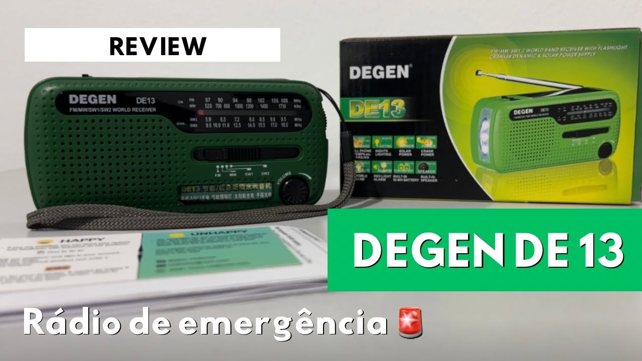 Review do Degen DE 13 - O pequeno grande rádio do Apocalipse 