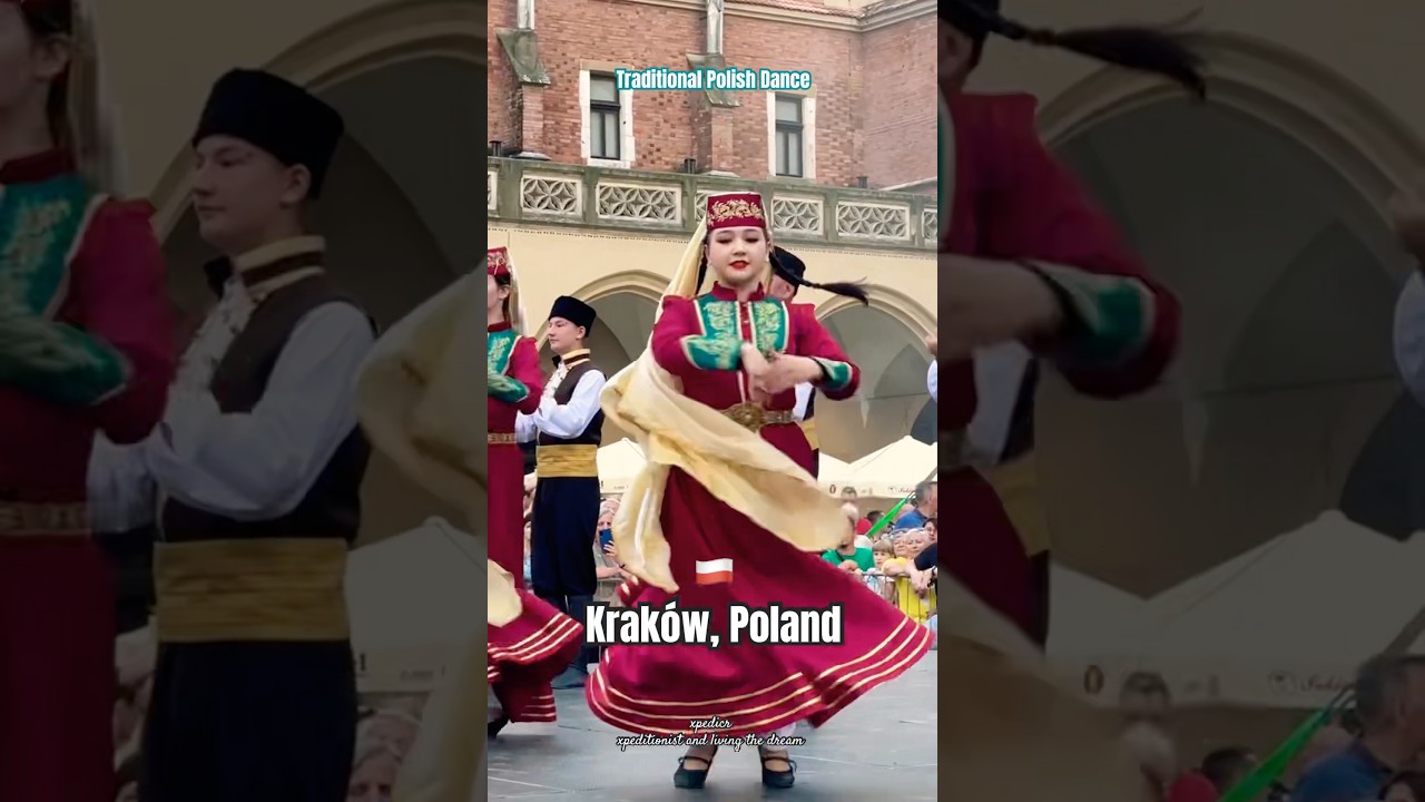 Traditional Polish 🇵🇱 Dance 💃 in Krak&oacute;w #travel #polska #explore #poland #trending #ytshorts