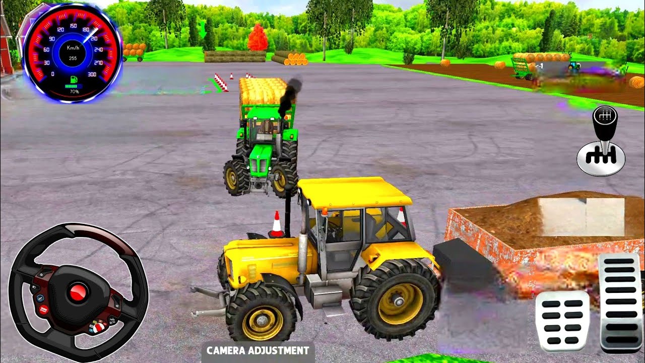 🚜 Real Tractor Driving Gameplay | Heavy Load Farming Simulator | Full Control Challenge
