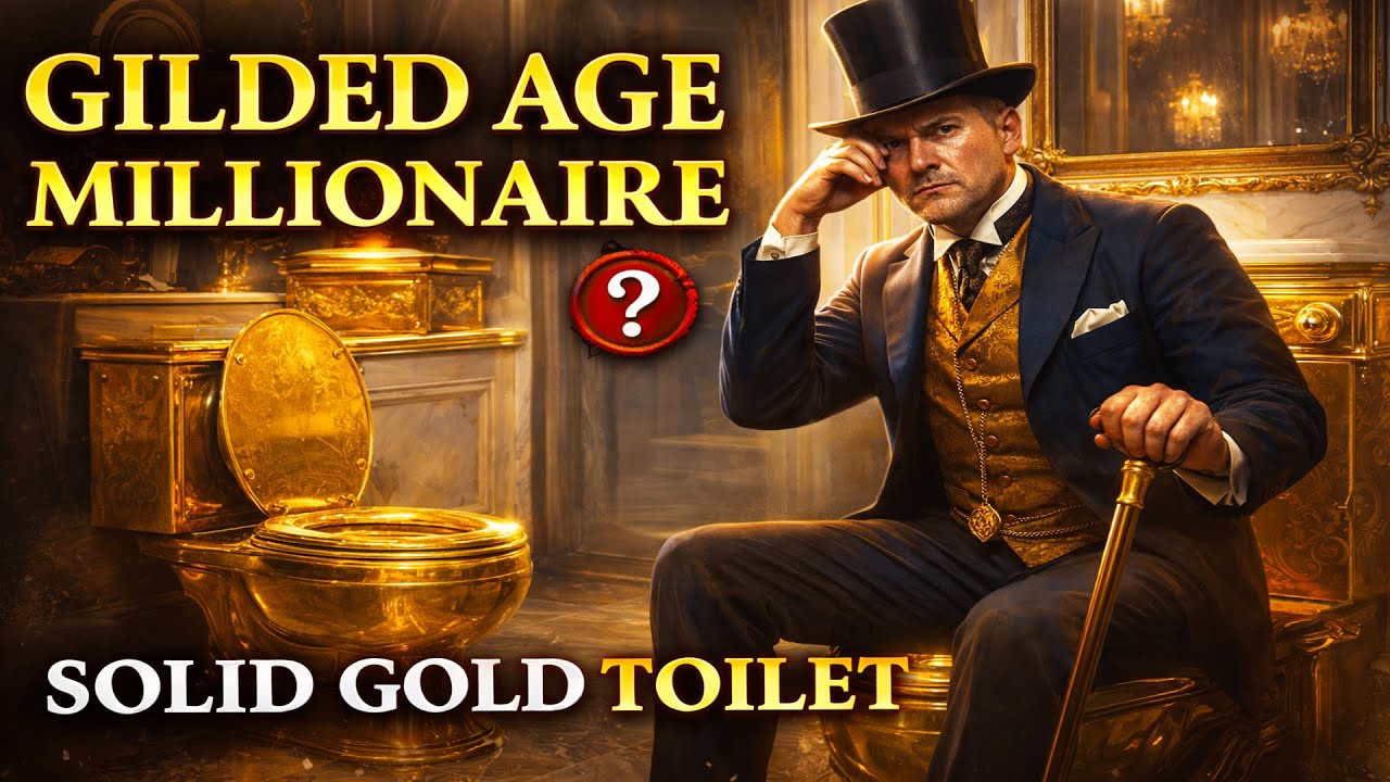 What If You Woke Up in a Gilded Age Mansion with a Solid Gold Toilet? | Boring History for Sleep