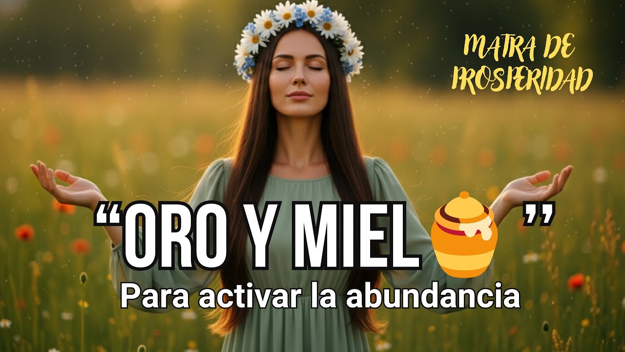 🌟ORO Y MIEL - Mantra de prosperidad para activar la abundancia (Escúchalo) 🎧