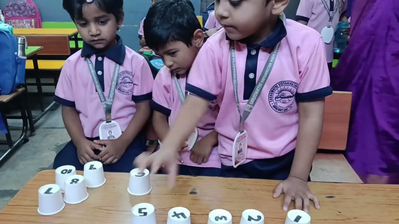 Numbers identification by nursery kids