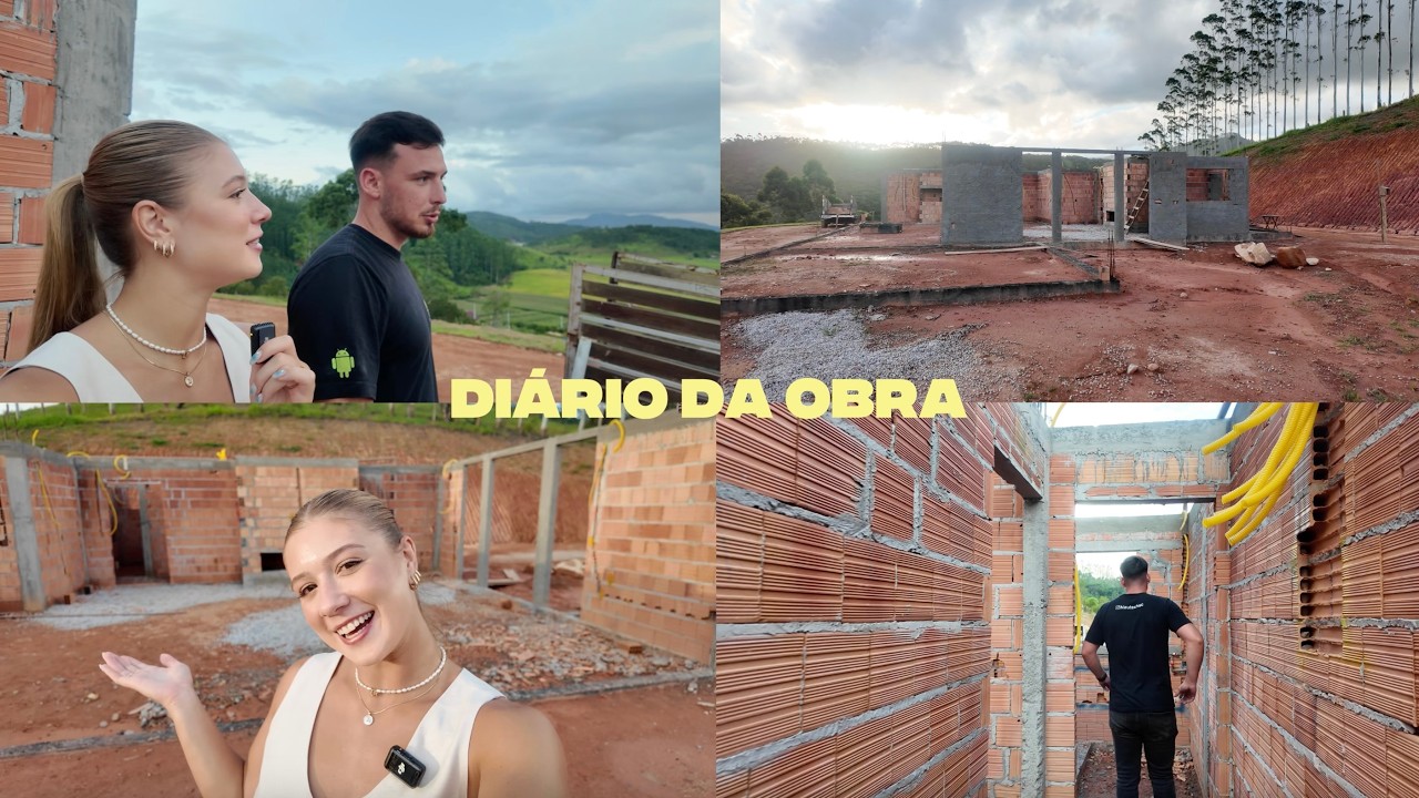 diário da obra: atualizações, cômodos, hidráulica, elétrica, lareira, estrutura