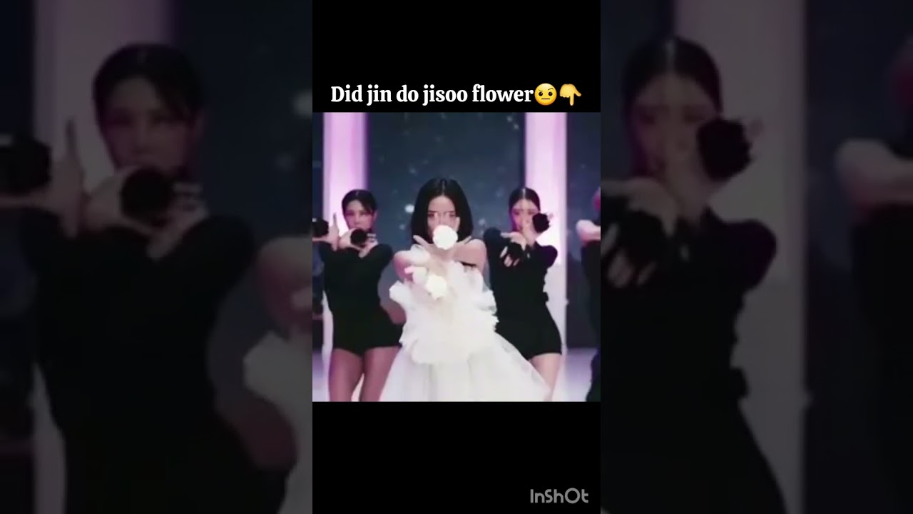did jin do jisoo's flower🤨🤯{no hate}#youtubeshorts #bts #jisoo#jin