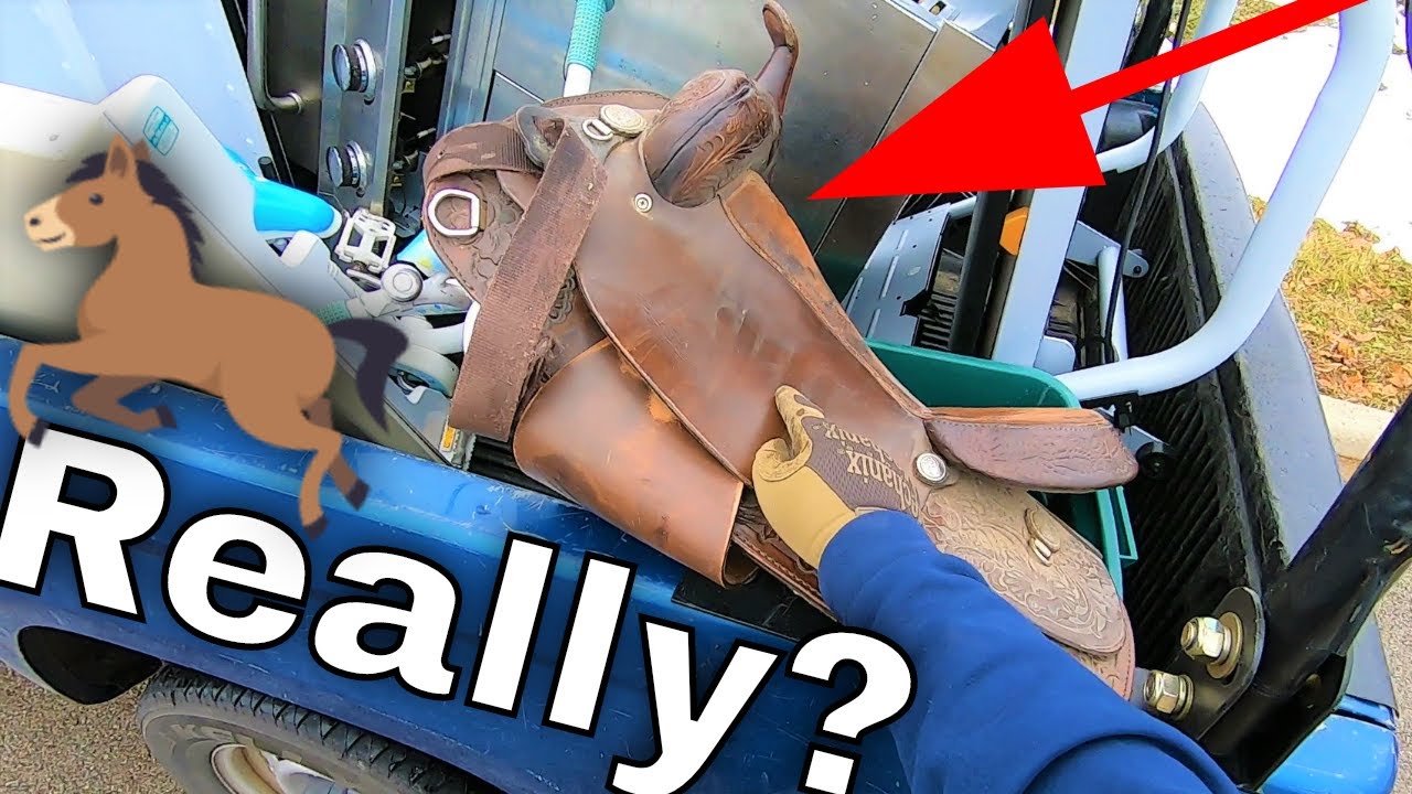TexTan Horse Saddle Found in the Trash