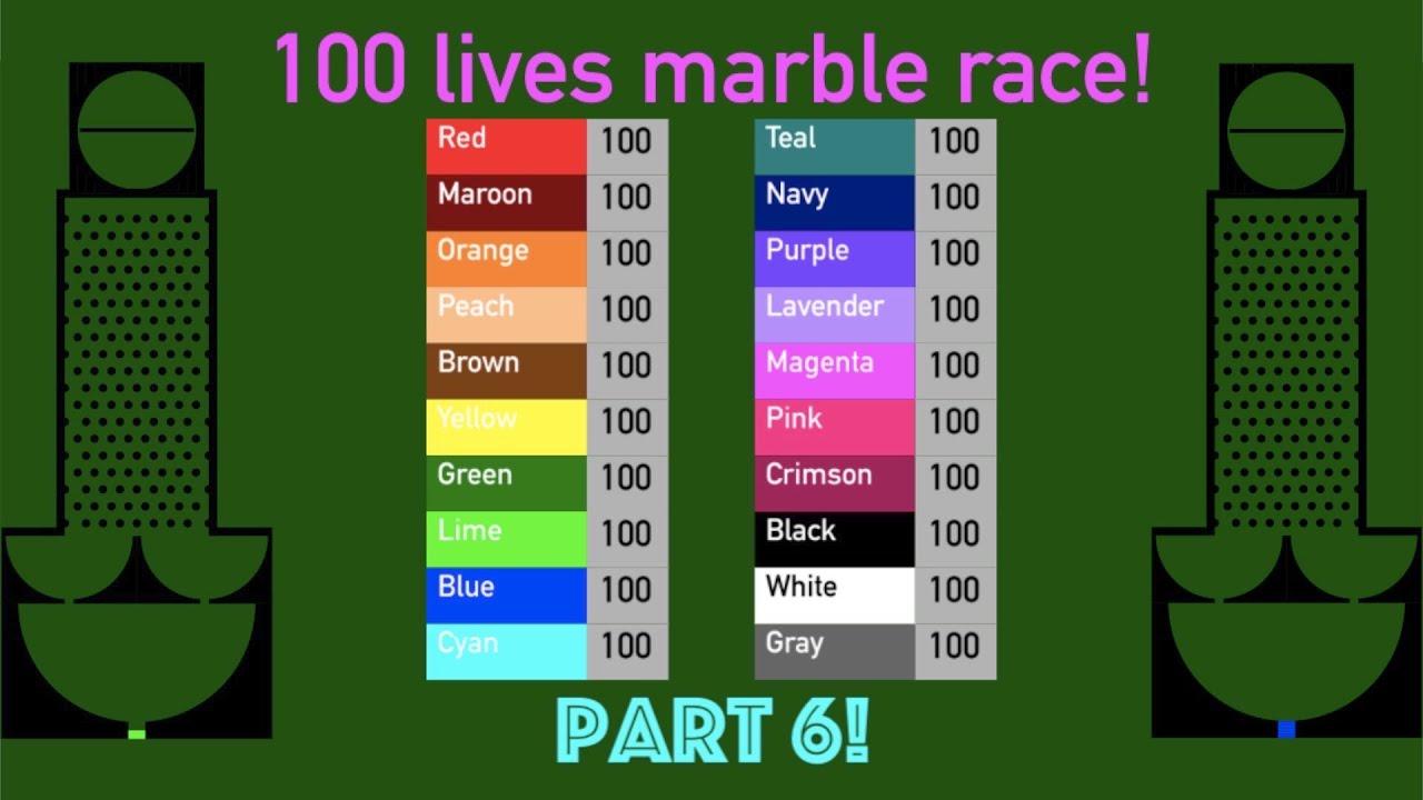 100 lives marble race - Part 6!