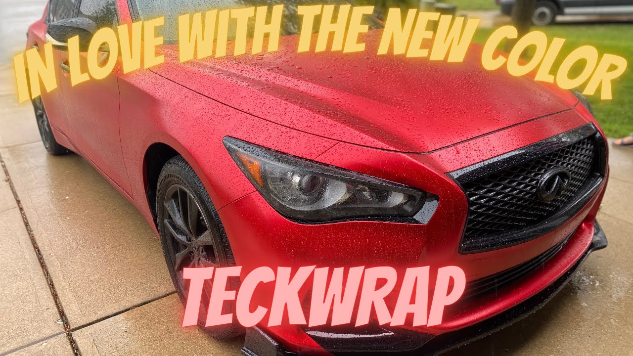 TECKWRAP SATIN RED CHROME! This color is absolutely gorgeous!