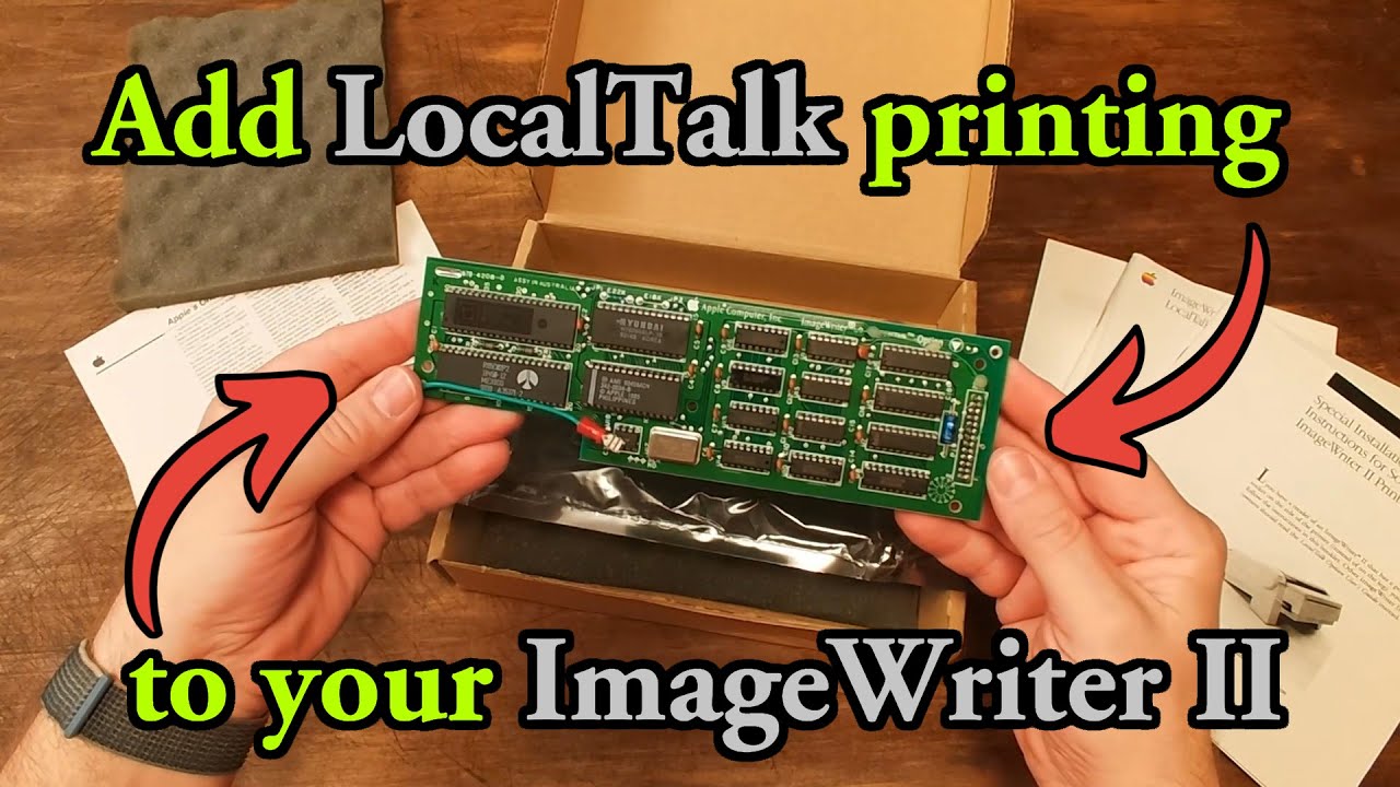 #MARCHINTOSH - Upgrade your #Apple ImageWriter II to print with #GlobalTalk!